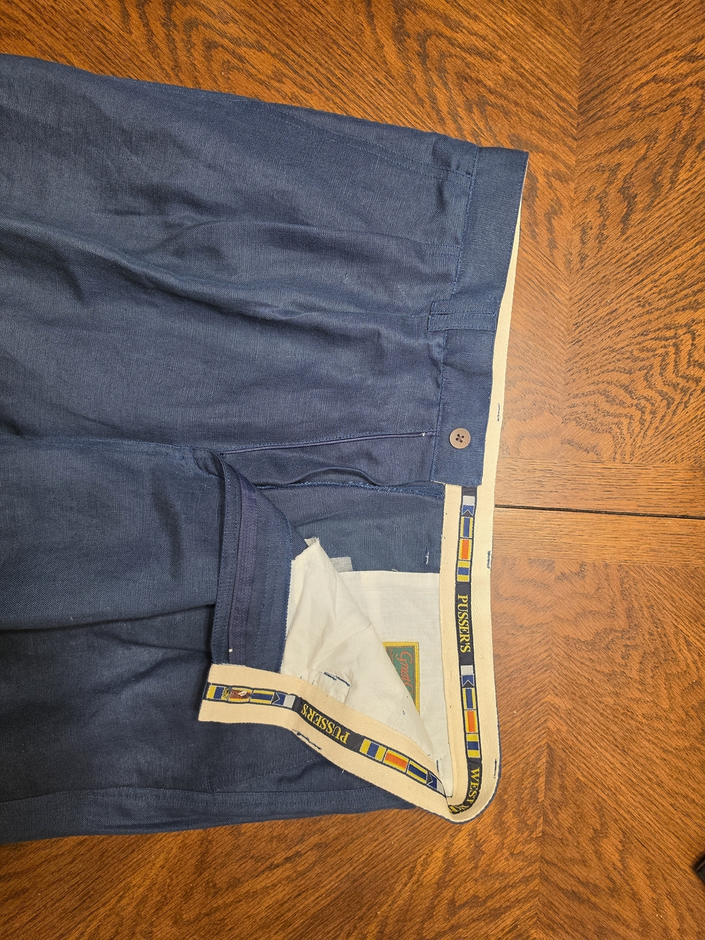 ​Vintage Pusser’s West Indies Great Gatsby Linen Blend Pants Blue Men’s 38x30